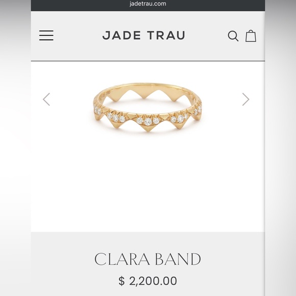 Jade Trau Clara diamond band Ring - 18K yellow gold - Picture 13 of 15